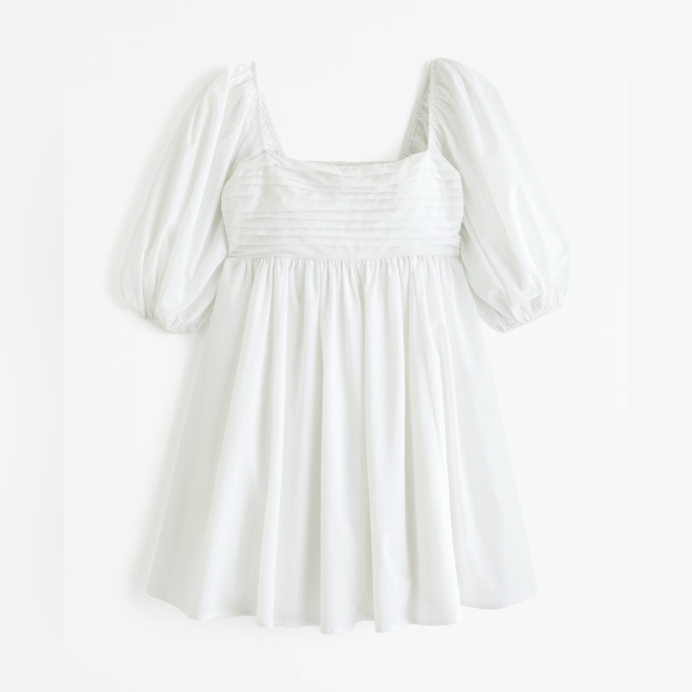 A&F Emerson Poplin Puff Sleeve Mini Dress
